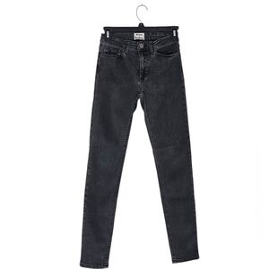 Acne Studios Skin S Used Black Gray Mid Rise‎ Skinny Jeans 26 Preowned